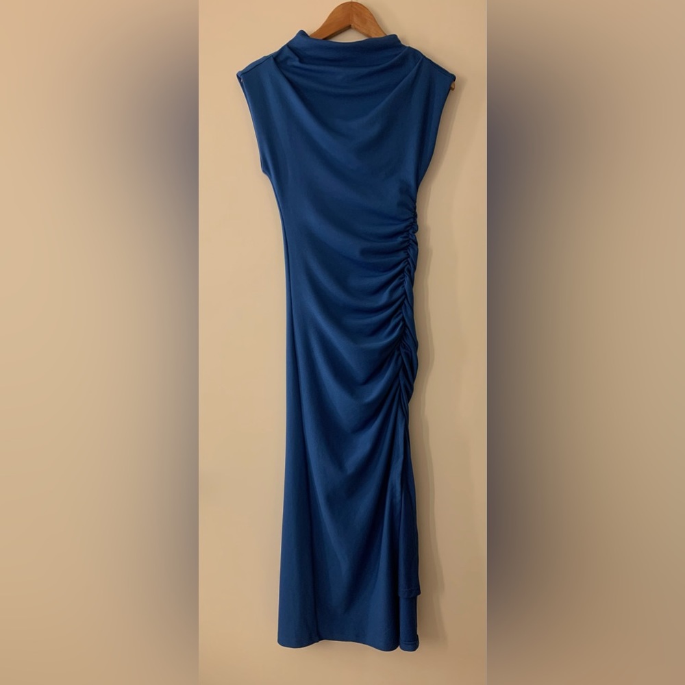 Anthropologie Blue Maxi Dress